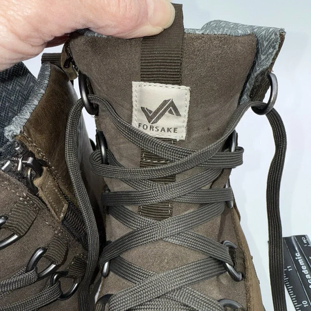 Forsake Lucie Boot Brown Waterproof Leather Size 6.5 Outdoor Sneaker Side Zip